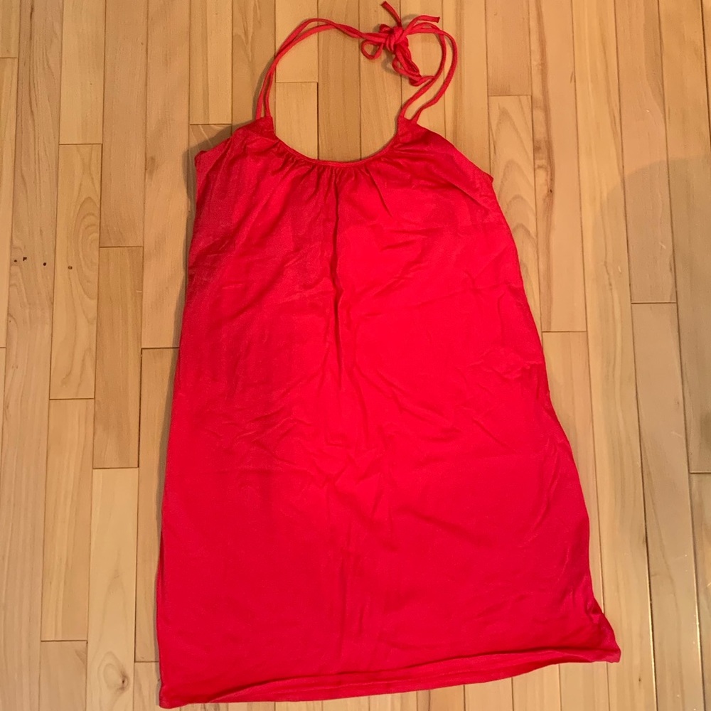 Bright dress with built in bra!